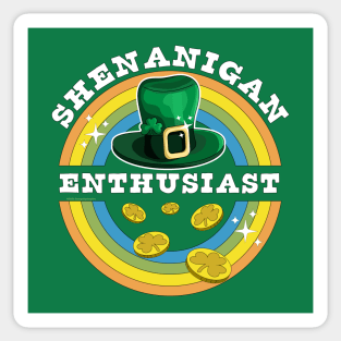 Shenanigan Enthusiast St Patrick's Day Funny Sticker